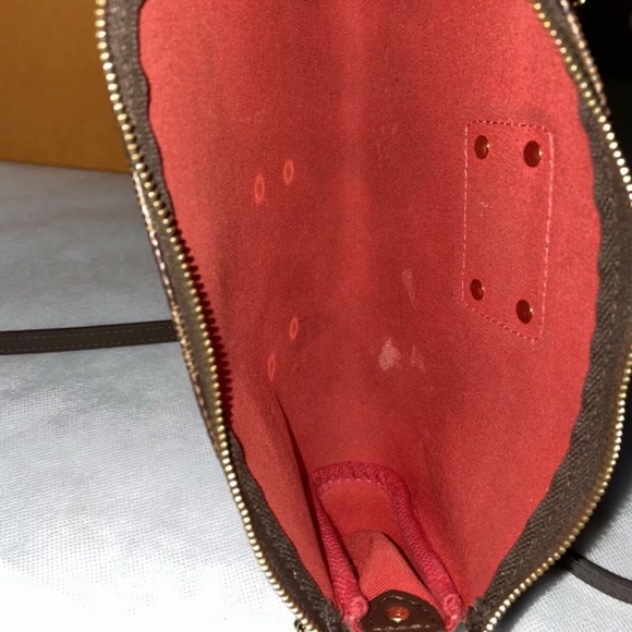 100% Authentic 2015 LV Eva Pochette Damier Ebene Canvas - Picture 14 of 16